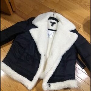 Sherpa puffer jacket